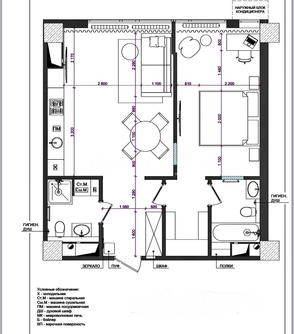 ЖК Park Avenue VIP, Деміївська 33. Оренда 2к квартири 65 м2