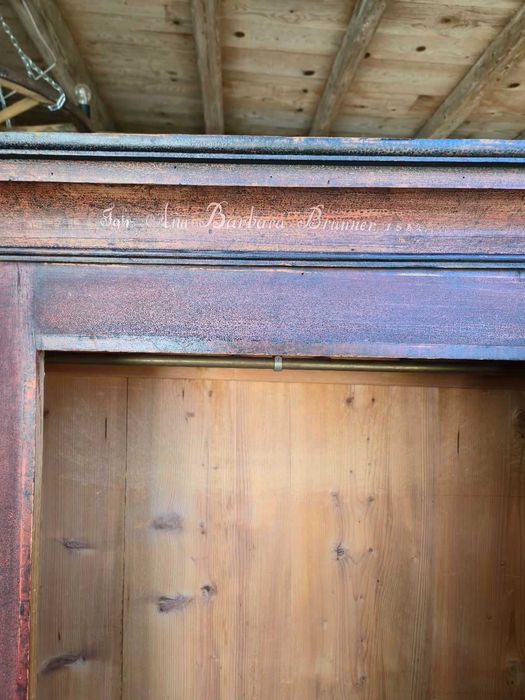 Piękna stara szafa ręcznie malowana antyk