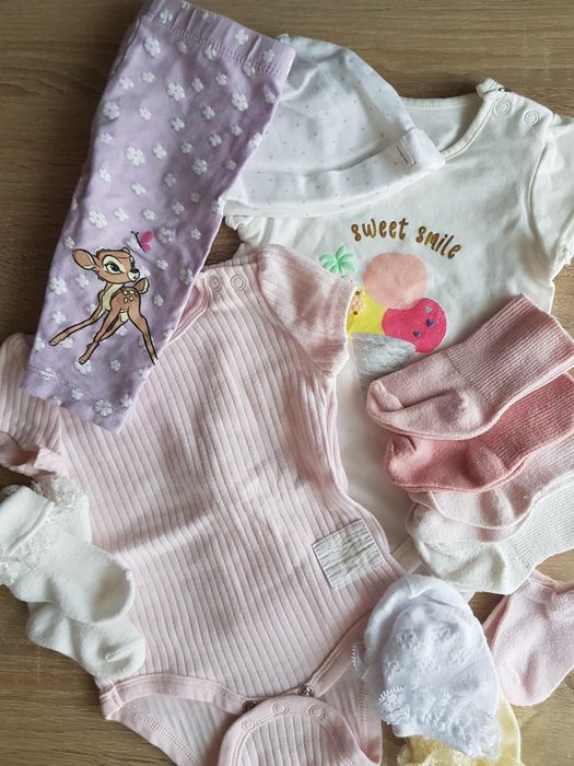 Ubranka dziewczęce różne zestaw, rozm. 62.