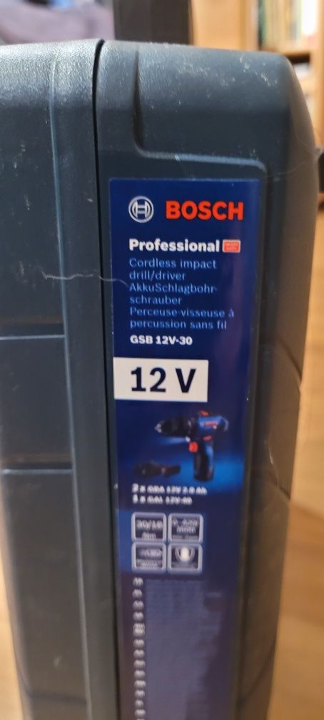 Walizka Bosch do wkrętarki GSB 12V-30