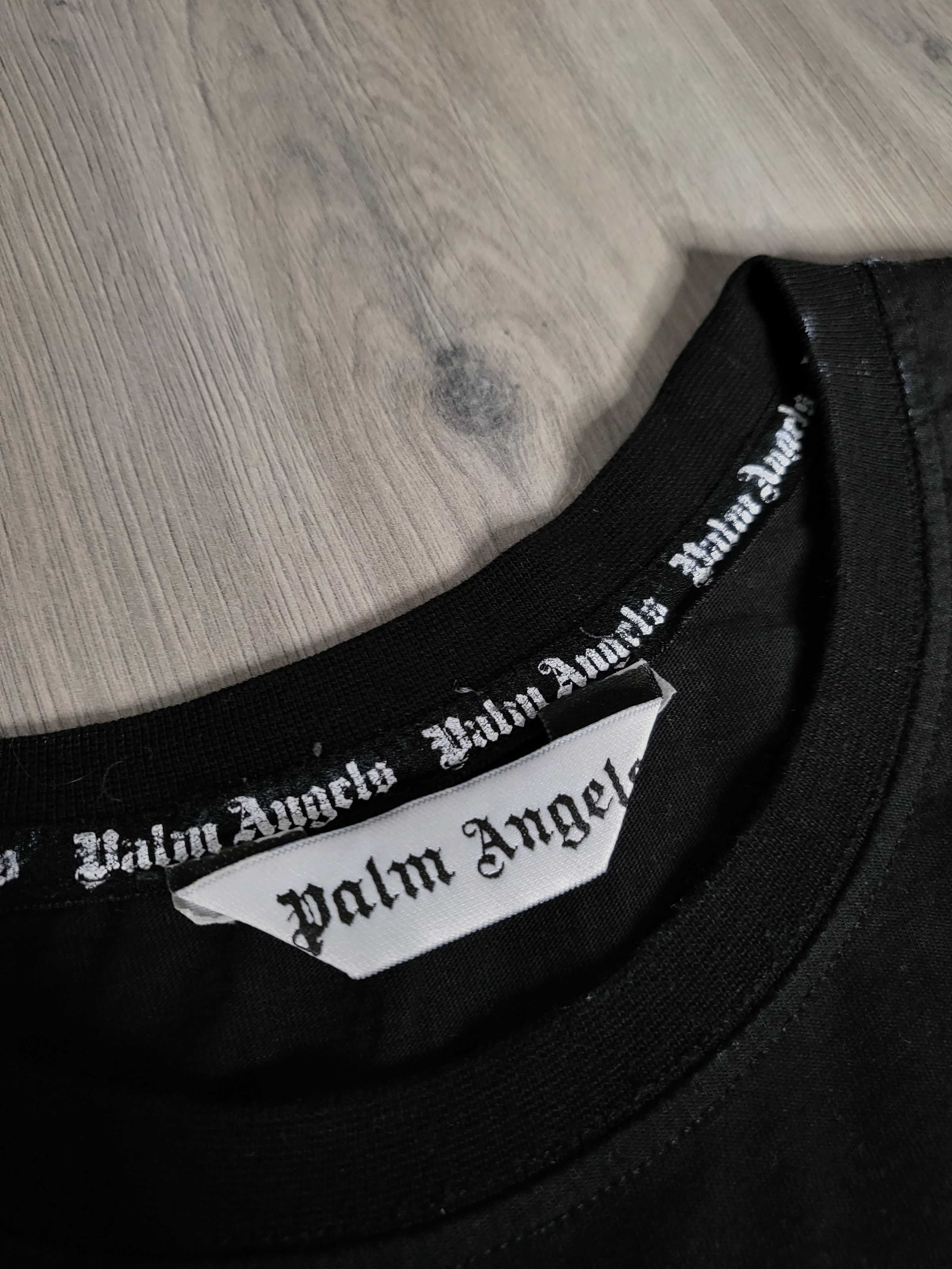 T-shirt koszulka Palm Angels big print duże logo rozmiar M/L black