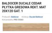 Płytki drewnopodobne Baldocer Ducale Cedar gat I, 19 kartonów, 1.2m2