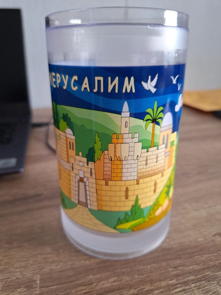 термо кружка бокал  Иерусалим для холодных напитков ezy freeze mug