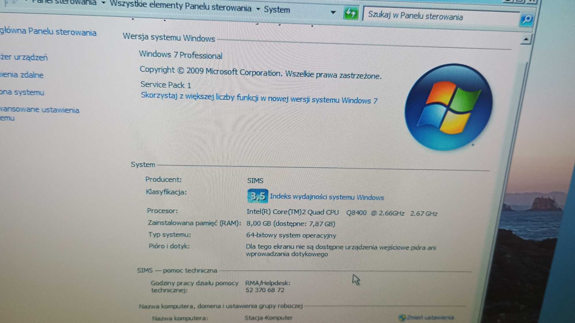 Komputer HP Compaq 8000