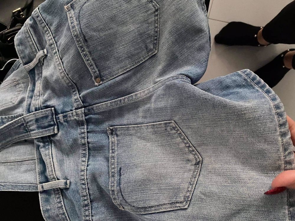 Ogrodniczki jeansowe Dungaree rozm 152cm