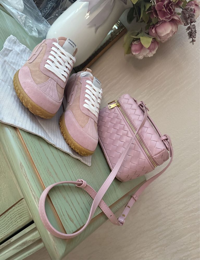 Сумка в стиле Bottega Veneta ,цвет огонь