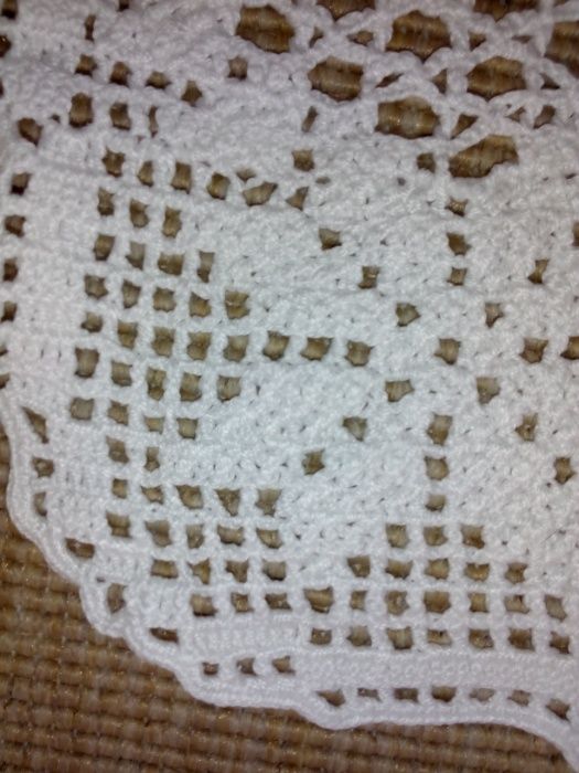 Bonito centro de mesa em crochet