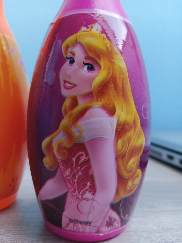 Kręgle Disney Princess księżniczki Frozen 6 szt i piłka