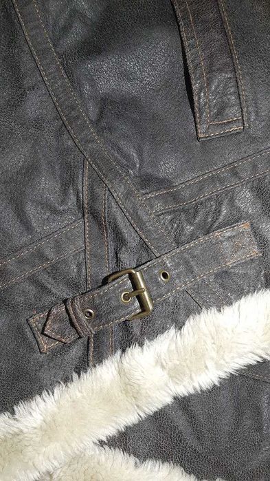 Дублянка чоловіча, куртка шкіряна зимова, дубльонка