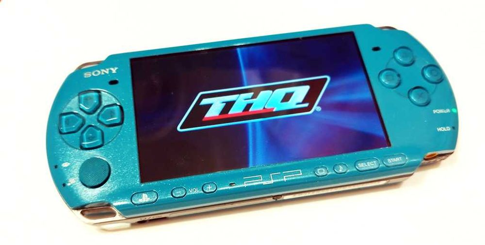 Konsola SONY PSP 3004 SLIM & LITE Turkusowa Perła  etui 16 GB unikat