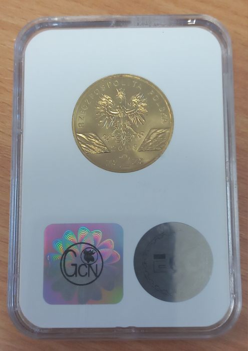 Jaszczurka zielona 2009 r. Grading MS 65 Polska