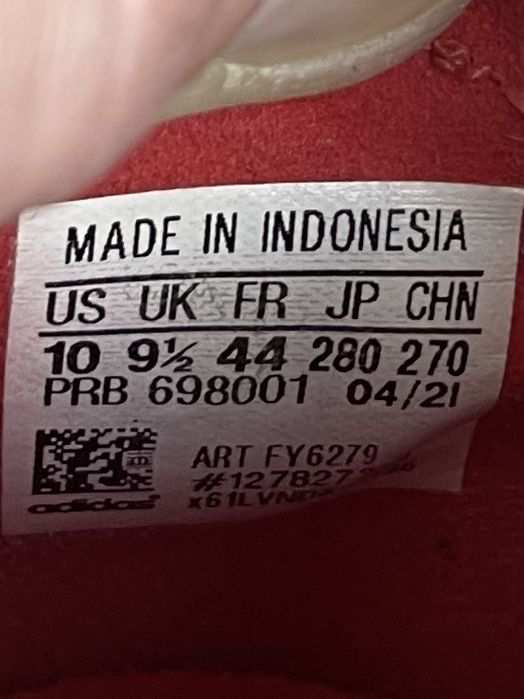 Adidas Predator бутсы сороконожки копы 44 размер футбольные красные