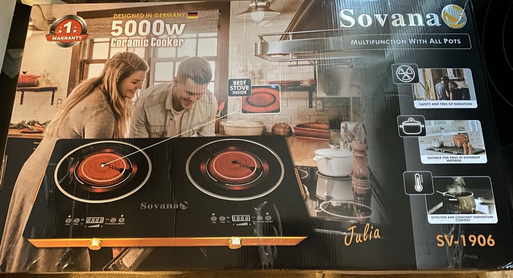 Плита електрична (керамічна) Sovana SV-1906 інфрачервона