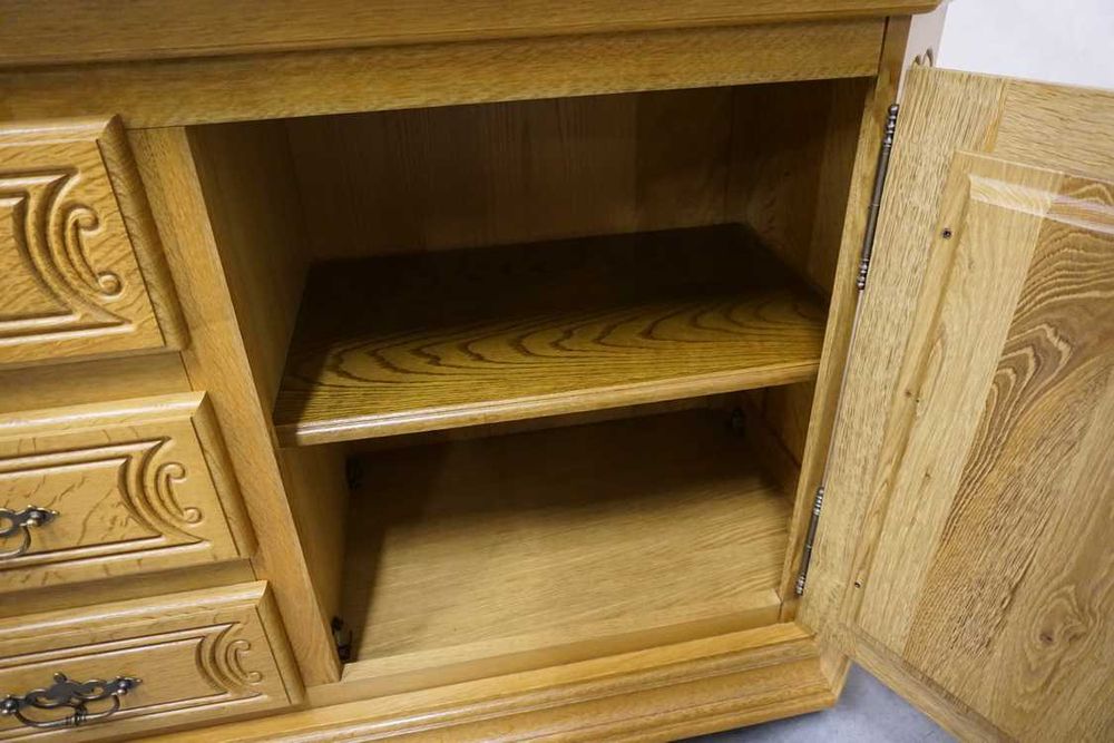 Komoda Lity Dąb 2 Drzwiowa szer. 180 cm   (p-1181)