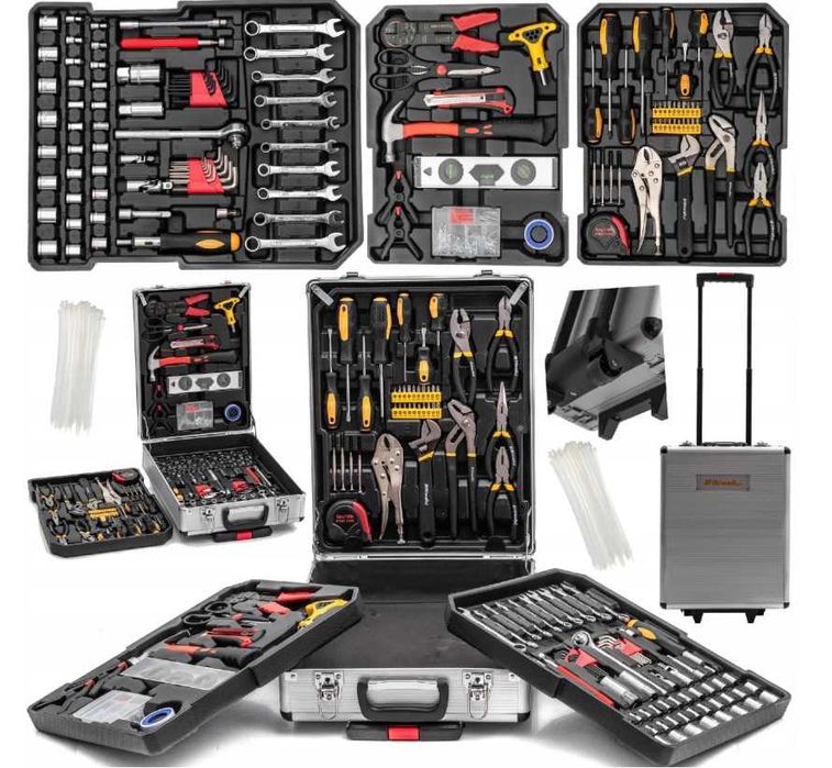 Walizka narzędziowa Meister 750 elementów - NOWA