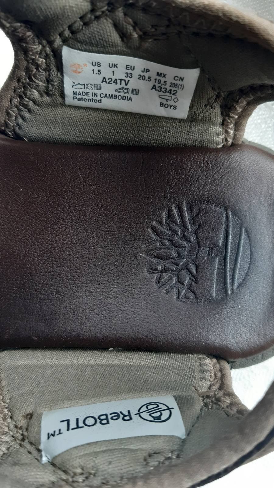 Timberland сандали стелька 20 см.