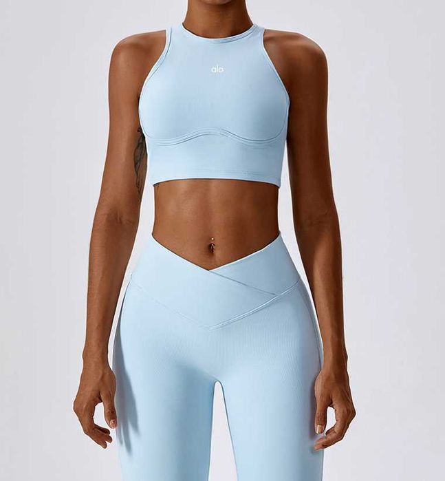 Топ спортивний Alo Yoga Fitness Top Sky Blue