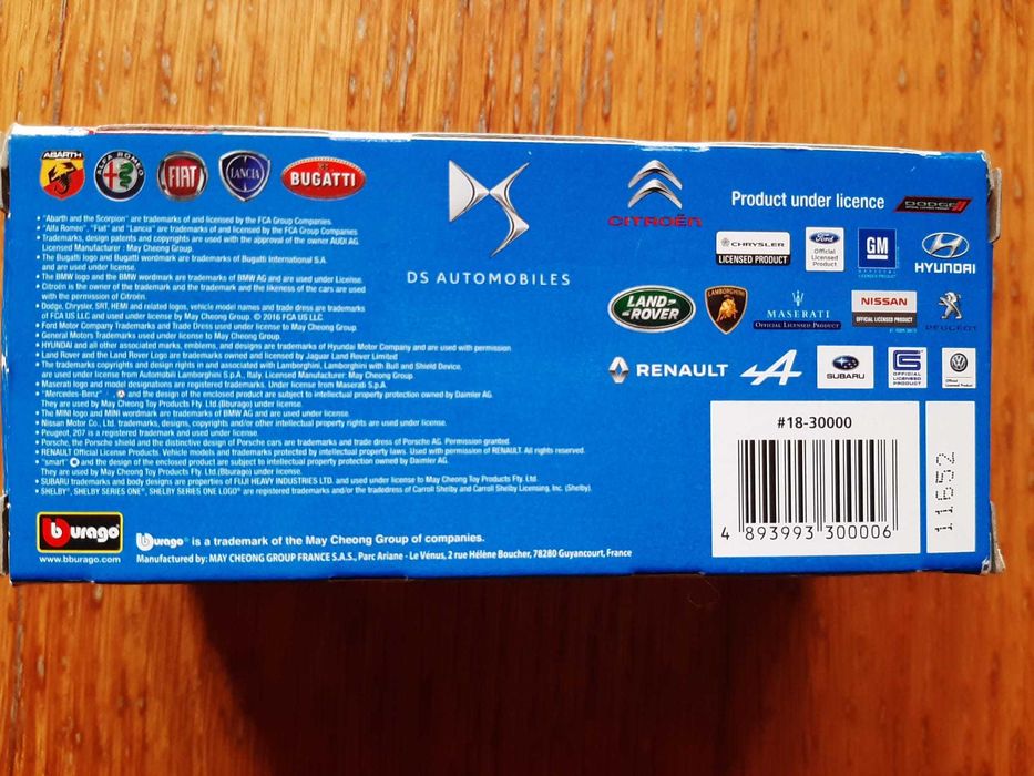 Coleção Burago na Caixa (excelente estado)