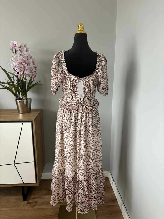 Sukienka w Panterkę – Romantyczny Styl Boho - Miss Selfridge - S/36