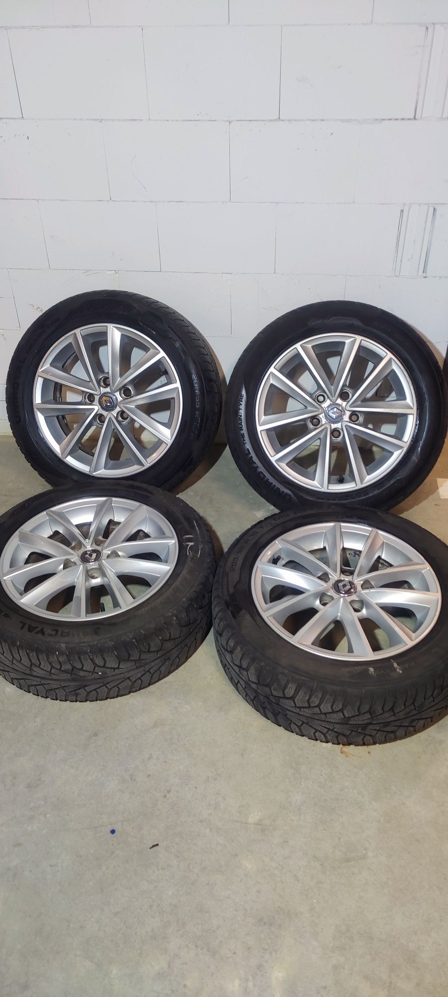 Koła alufelgi Renault megane 5x114.3 205/55/16 czujniki