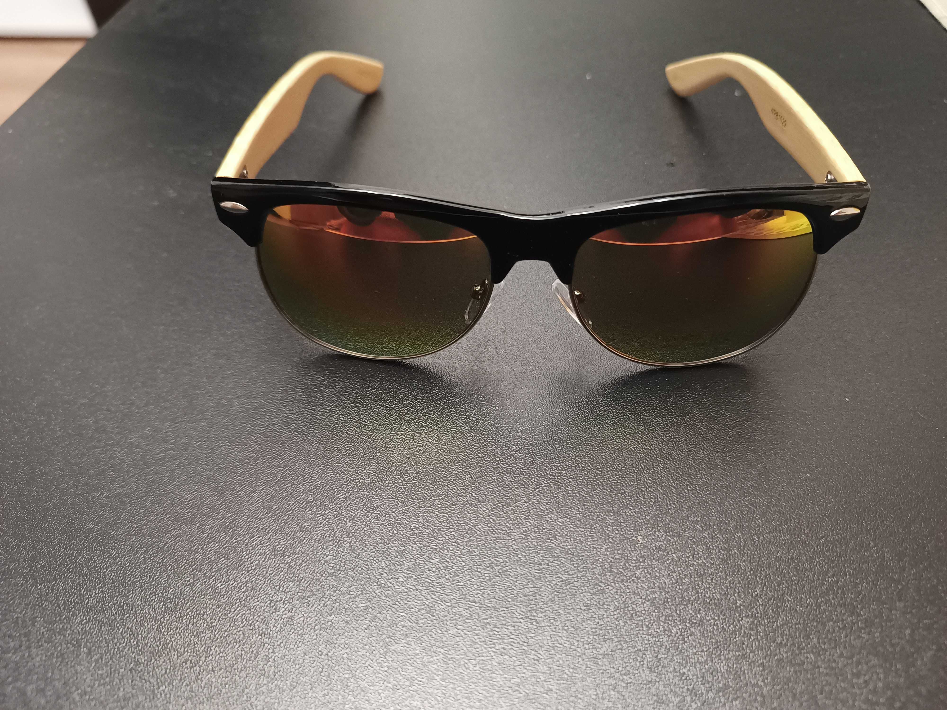 Okulary przeciwsłoneczne, bambusowe MODA 2022 - UV400