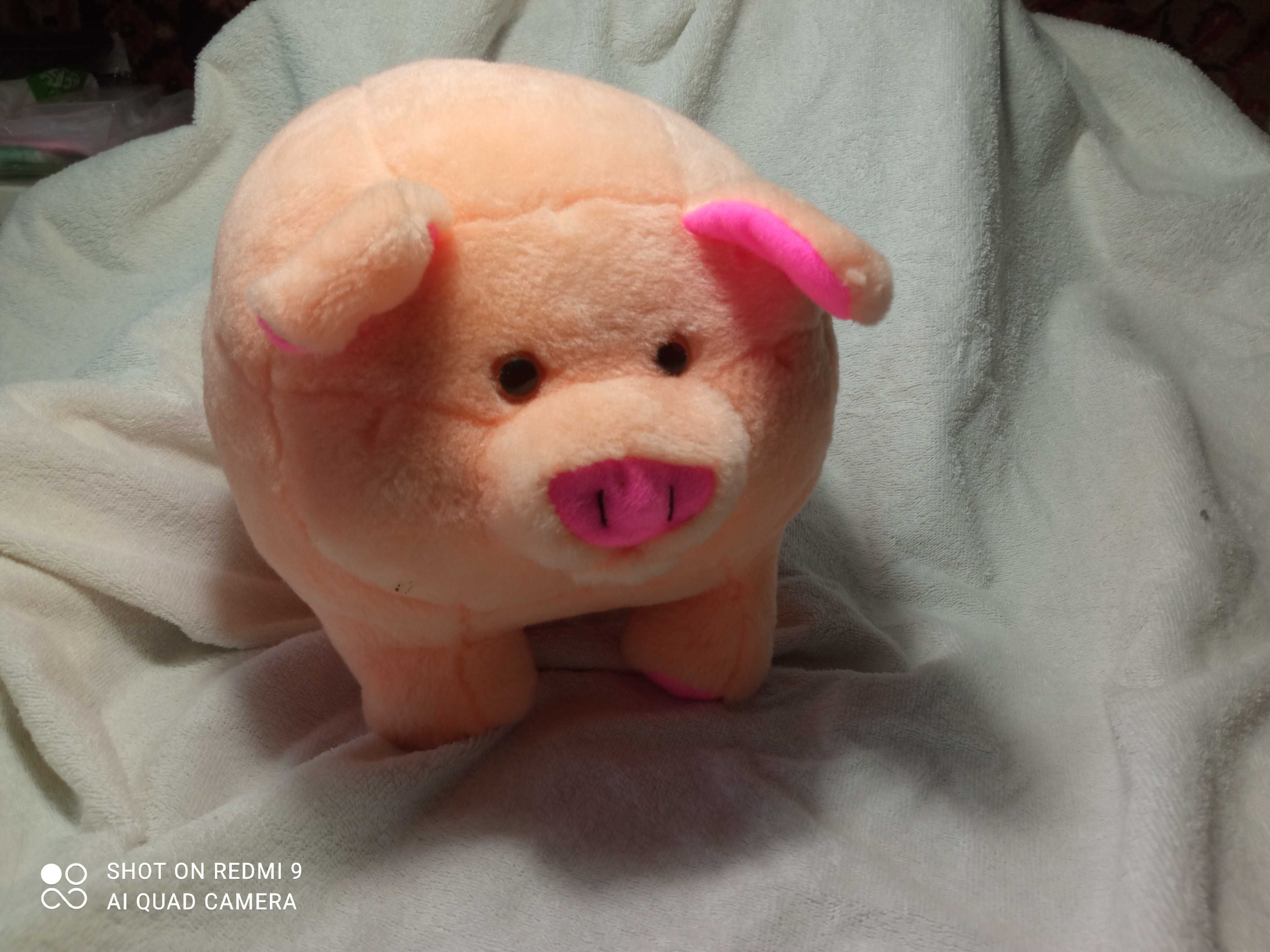Свинка игрушка-подушка