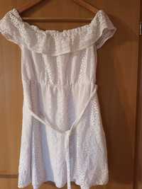 Sukienka koronkowa biała Carmen rozmiar S