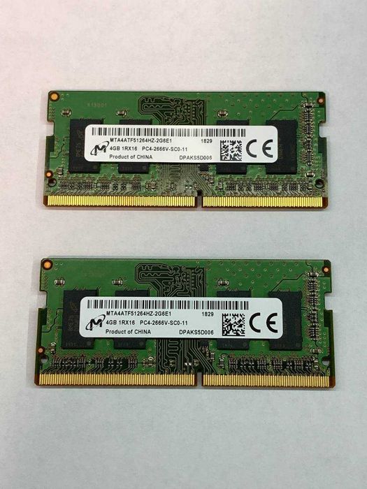 ОЗУ для ноутбука 4gb 1rx16 pc4-2666v-sc0-11 DDR4 (в наявності х2шт)