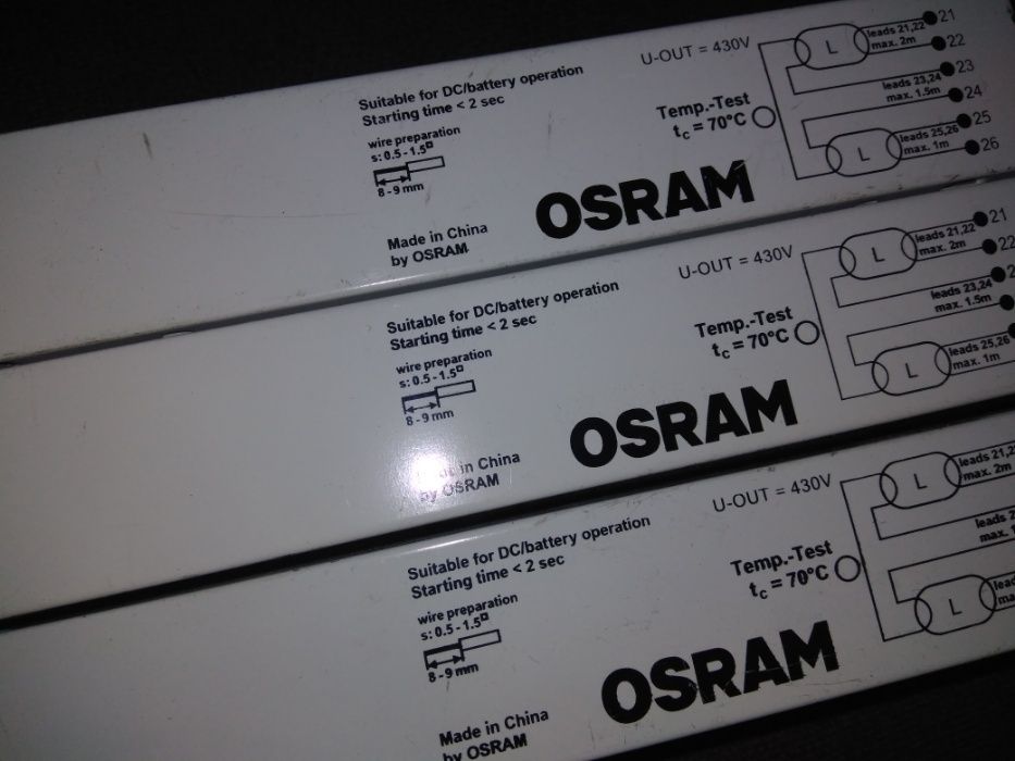 Електронний баласт ЕПРА Osram QT-FIT8 2*58-70,