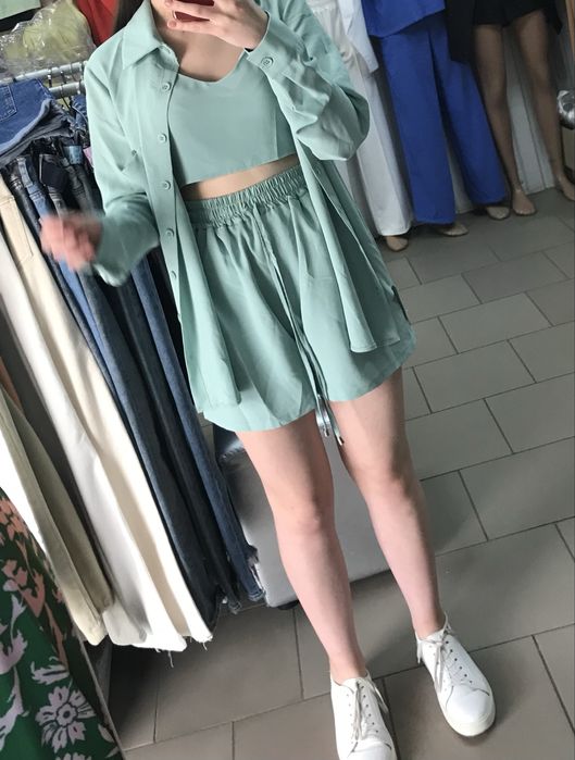 Костюм літній, шорти, сороча і топ