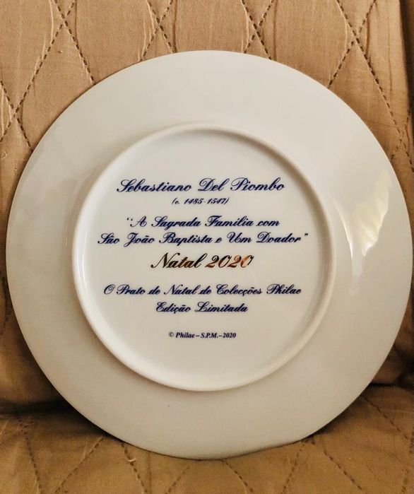 Prato anual de 2020 das Coleções Philae.Edição Limitada
