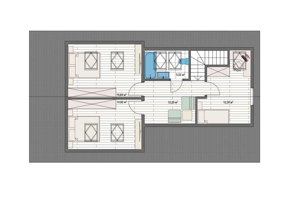 Будинок на 145м2. Дюплекс. Готовий комплект будинку з SIP. Виробник.