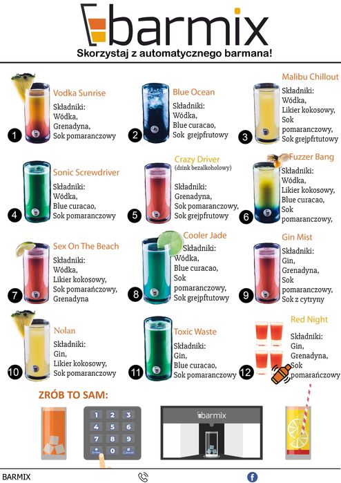 Wynajem Barmix – Automatyczny Barman na Wesele, Eventy, Urodziny