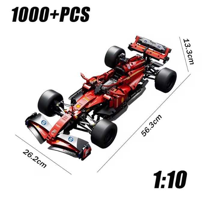 F1 wzór Ferrari ponad 1000 elementów nowe klocki do składania Formuła1