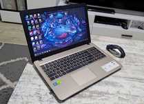 Мощный игровой Asus 15.6" (4 ядра/Nvidia MX110 2GB/SSD/АКБ 6ч) Идеал!