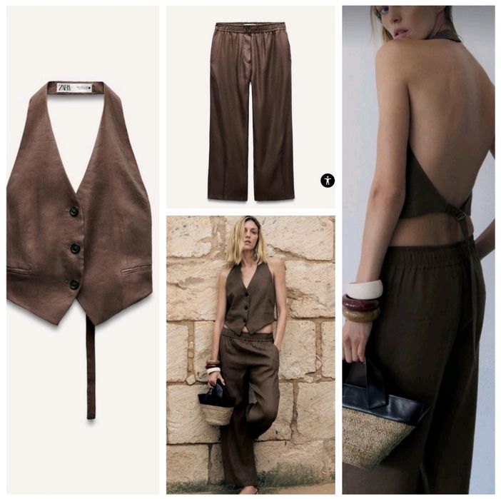 ZARA Зара костюм набір льон
