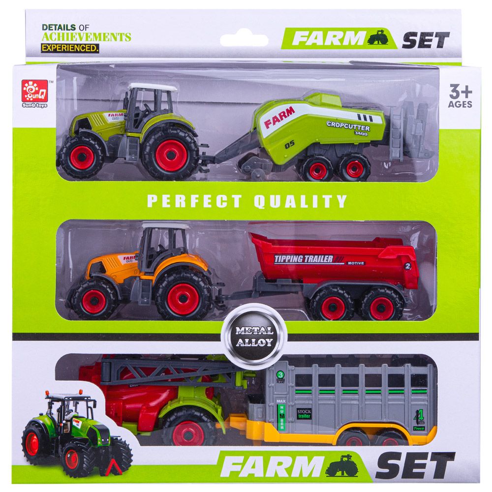Ciągnik Traktor Maszyny Rolnicze 6W1 Zestaw Farmer
