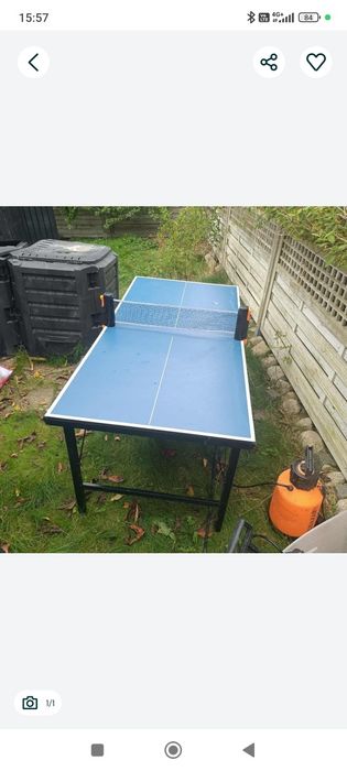 Stół do ping ponga dł 1,5m szer 0,75m wys. Ok. 0,7m