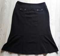 Czarna elegancka spódnica wizytowa 42 XL Leser