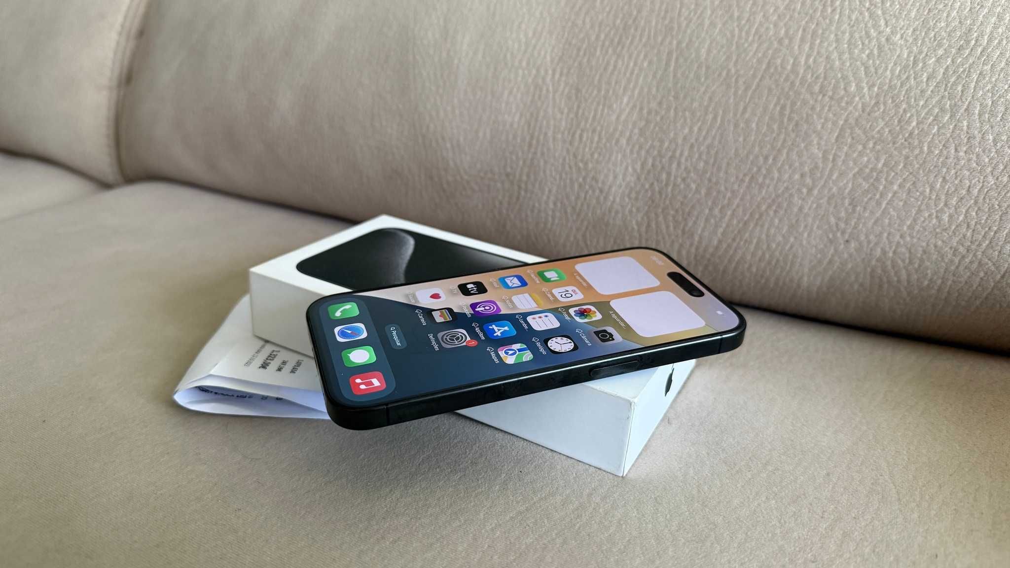 Vendo troco iPhone 15 Pro 128Gb Preto C/Fatura e Garantia Apple
