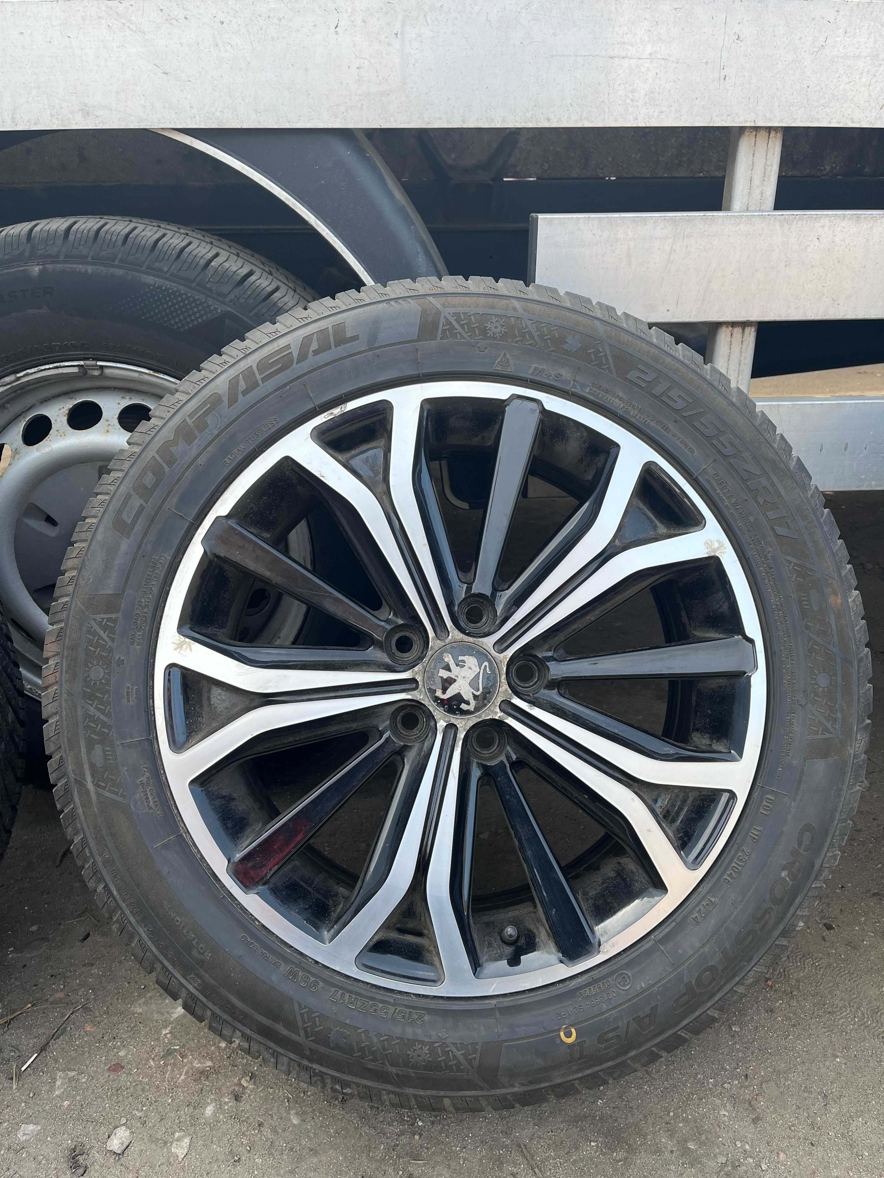 Felgi z oponami wielosezonowymi 5x108  215\55\R17 ET46 PEUGEOT 407