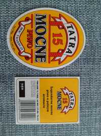 Etykieta od piwa Tatra Mocne 15. Etykieta z 1999 roku!