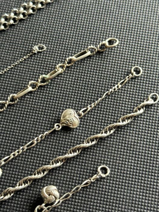 Peças em prata - pendente/pulseiras/colar