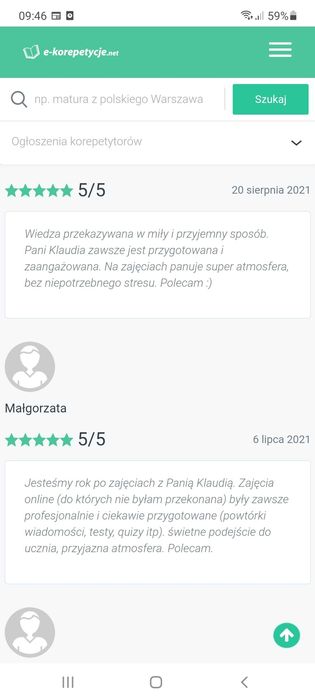 Korepetycje z polskiego do matury P/R i egzaminu 8 klas KURSY ONLINE