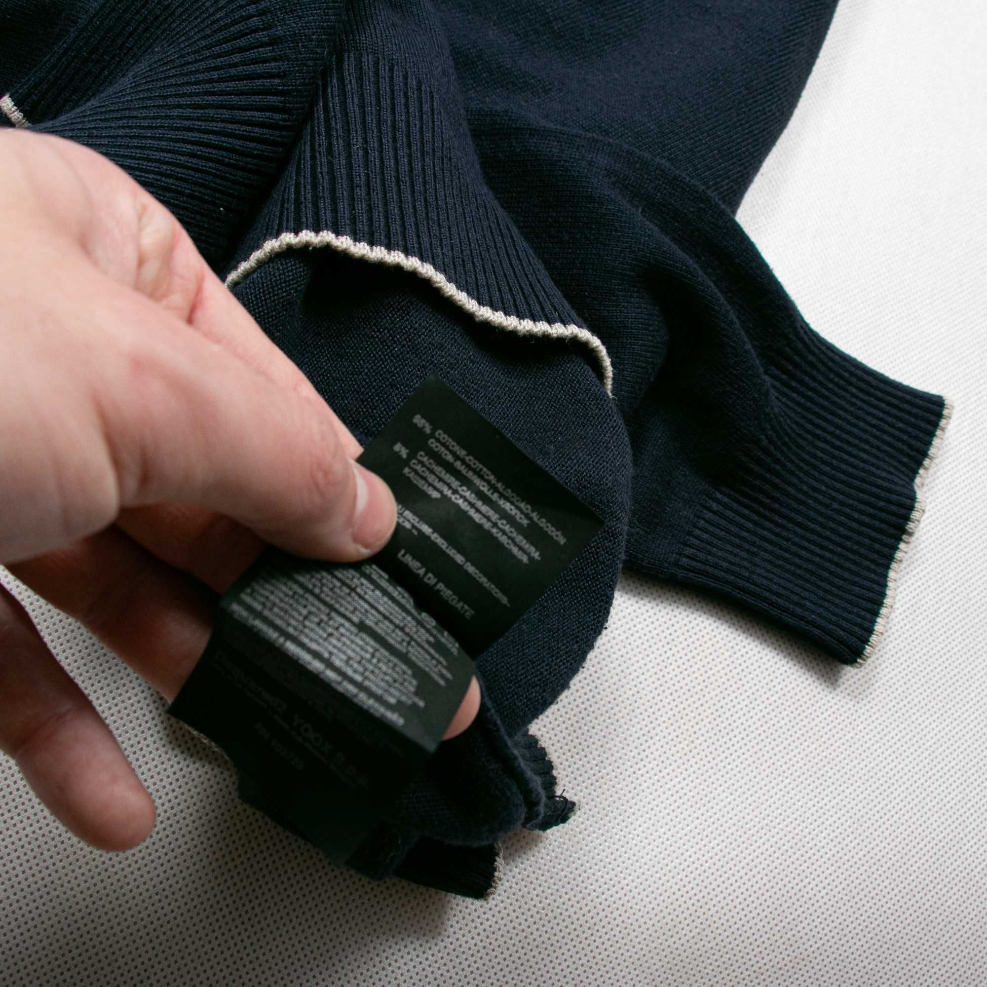 Dsquared2 sweter bawełniany z domieszką kaszmiru L/XL slim