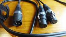 Cabo Fischer Amps Stereo XLR Adaptador Mesa Mistura Audio Profissional