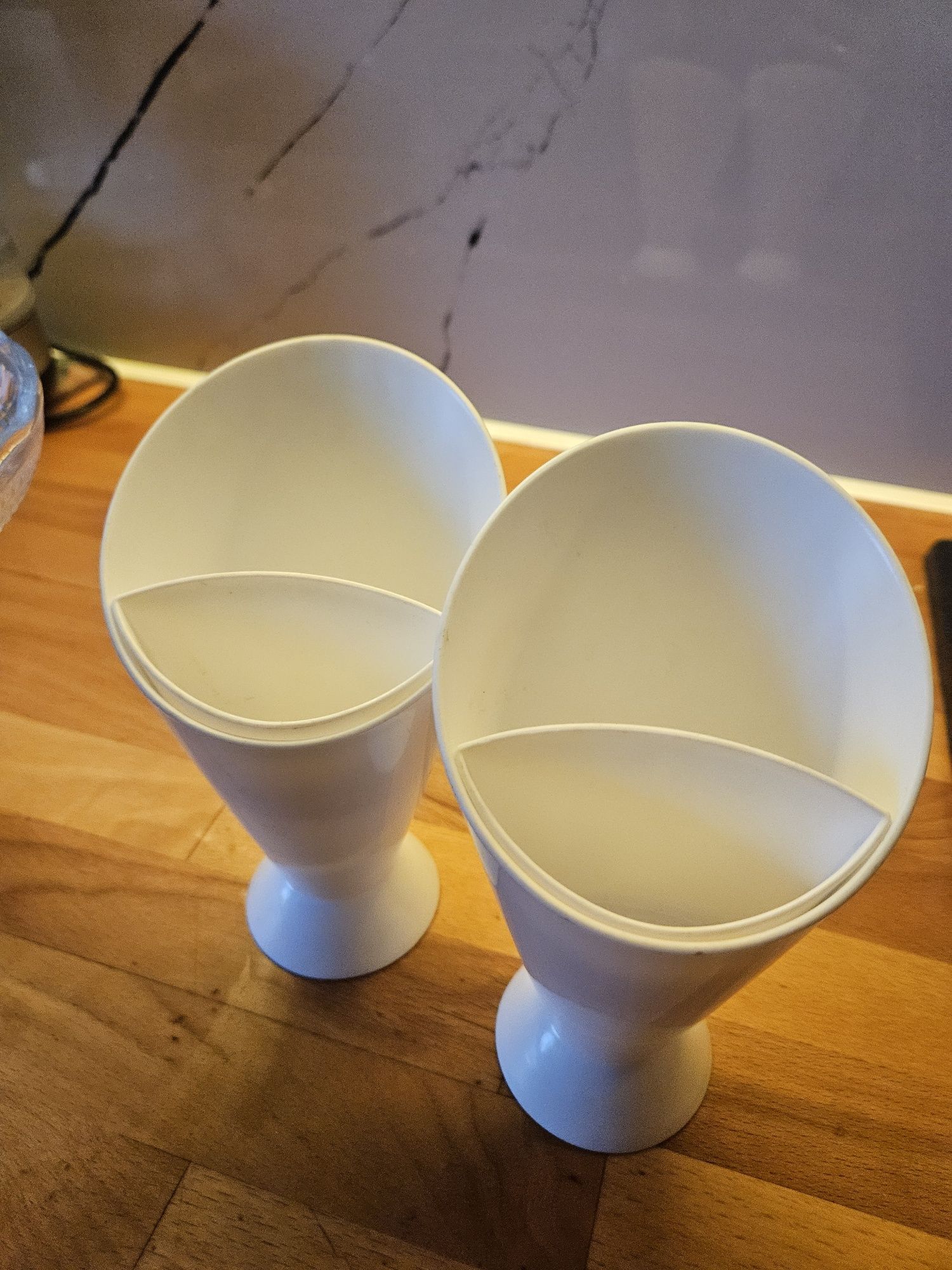 Patera szklana PRL gratis pojemniki na frytki