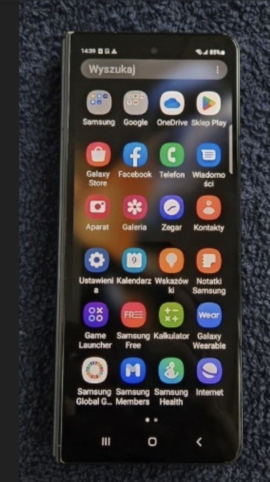 Samsung Galaxy Z Fold4 przedni wyświetlacz 100% sprawny