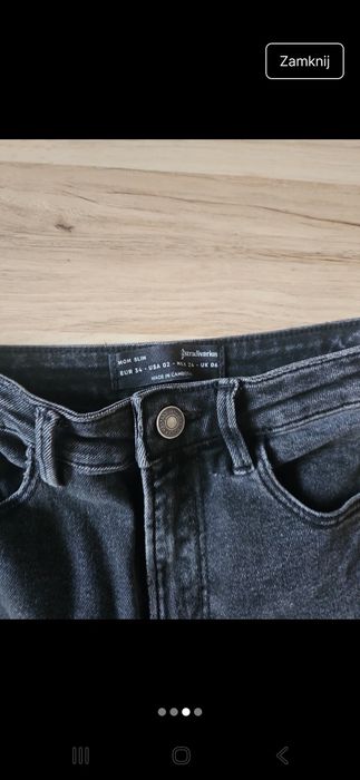 Spodnie jeansowe mom slim Stradivarious XS