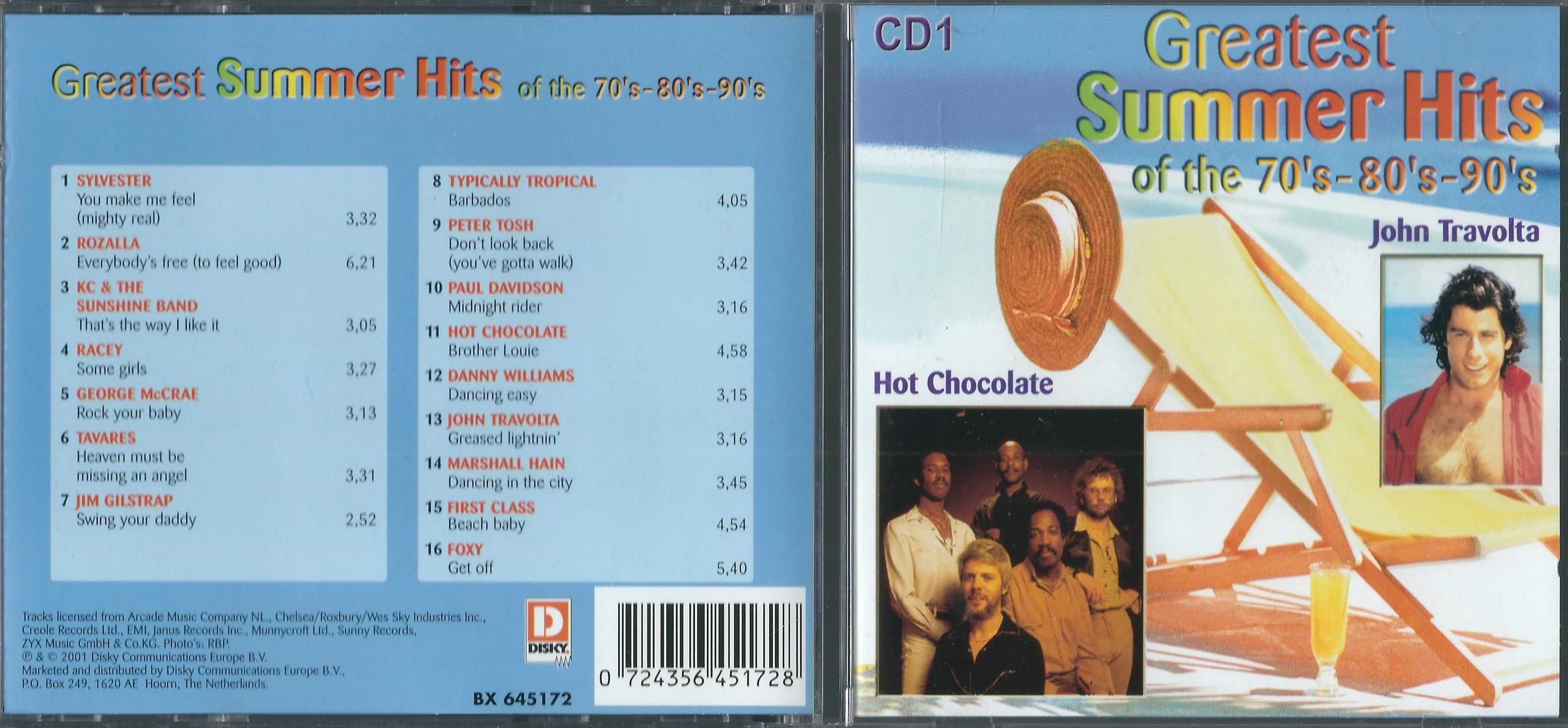 3 CD VA - Greatest Summer Hits Of The 70's-80's-90's (2001)